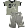 thumbnail image 1 of Mish Mish Infant Toddler Boys Cotton Short Sleeve Tank Tee Shirts Short Sets 31202-3 (grey beach volleyball), 1 of 9