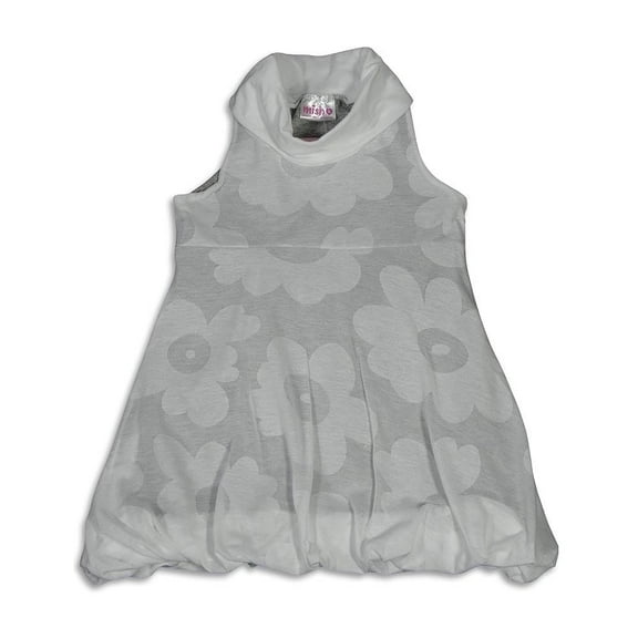 Mish Mish Little Girls Sizes 2-7 - 100% Cotton - Sleeveless Tank Dress 26686-3 (white grey)