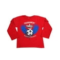 thumbnail image 1 of Mish Toddler & Little Boys Long Sleeve Graphic Tee Shirt Top 34522-4 (HEATHER RED SOCCER), 1 of 10