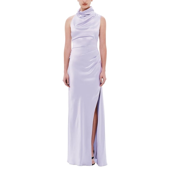 Misha womens The 'Constantina' Satin Dress, s, Purple