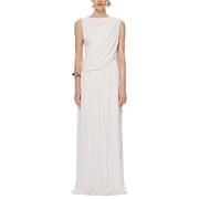 Misha womens The Waterfall Cupro Dress, s, White