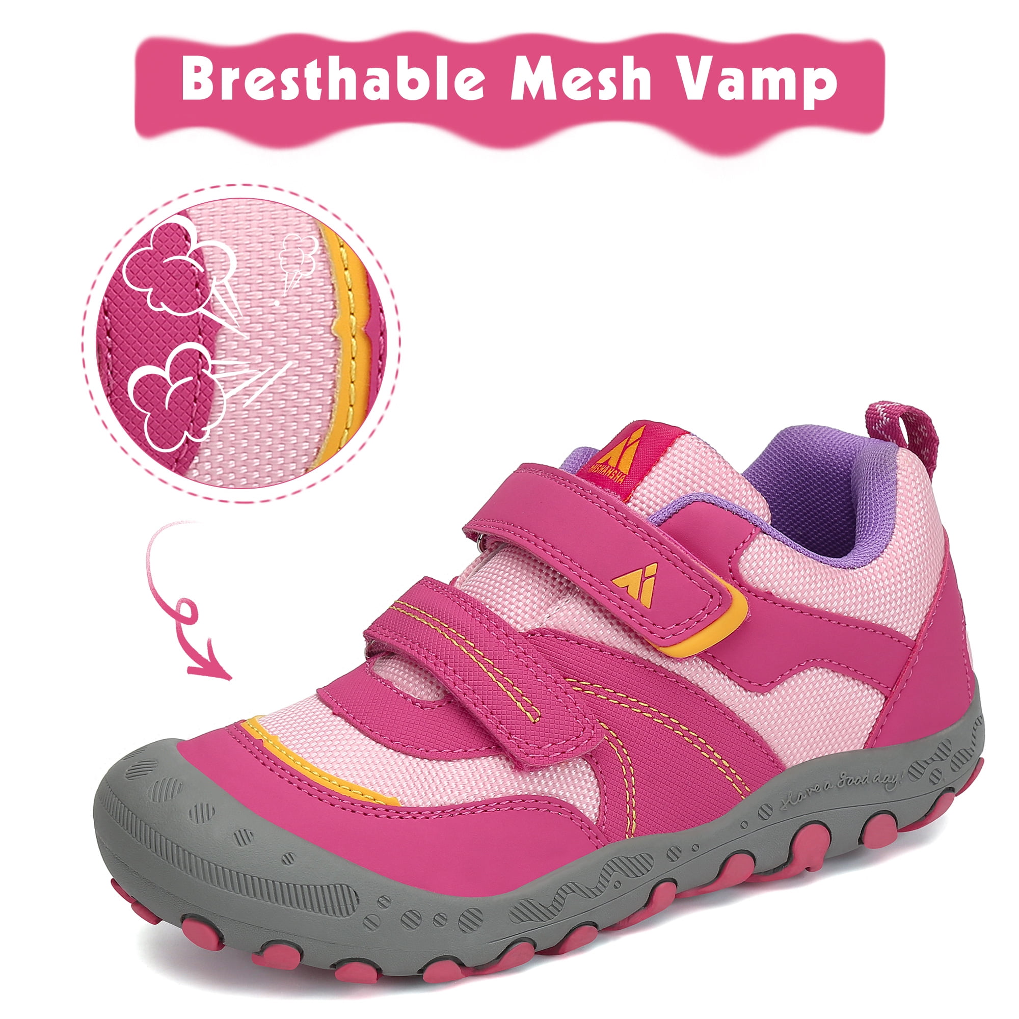 Mishansha Kids Hiking Shoes Boys Girls Sneakers Tennis Shoes Toddler