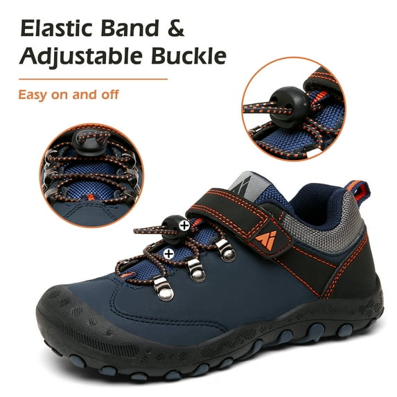 Mishansha Kids Sneakers Boys Girls Hiking Shoes Lightweight Velcro Tennis Shoes Toddler Running Walking Gym Blue 7 toddler