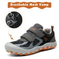 thumbnail image 1 of Mishansha Kids Sneakers Boys Girls Hiking Shoes Lightweight Velcro Tennis Shoes Toddler Running Walking Gym Gray 9 toddler, 1 of 7