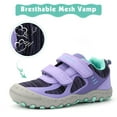 thumbnail image 1 of Mishansha Kids Sneakers Boys Girls Hiking Shoes Lightweight Velcro Tennis Shoes Toddler Running Walking Gym Purple 3 little_kid, 1 of 7