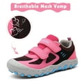 thumbnail image 1 of Mishansha Kids Sneakers Boys Girls Hiking Shoes Lightweight Velcro Tennis Shoes Toddler Running Walking Gym Red 4.5 big_kid, 1 of 7