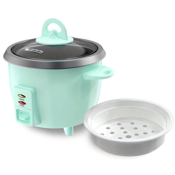 Mishcdea 3-Cup Compact Rice Cooker - Space-Saving for Dorms & Fitness Enthusiasts