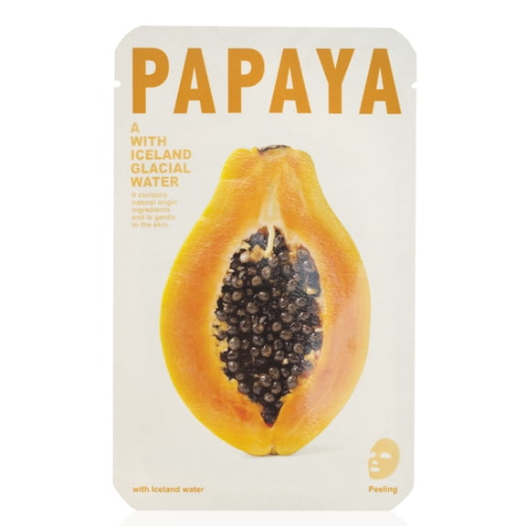 Mishe Papaya Iceland Glacial Water Sheet Mask - Papaya