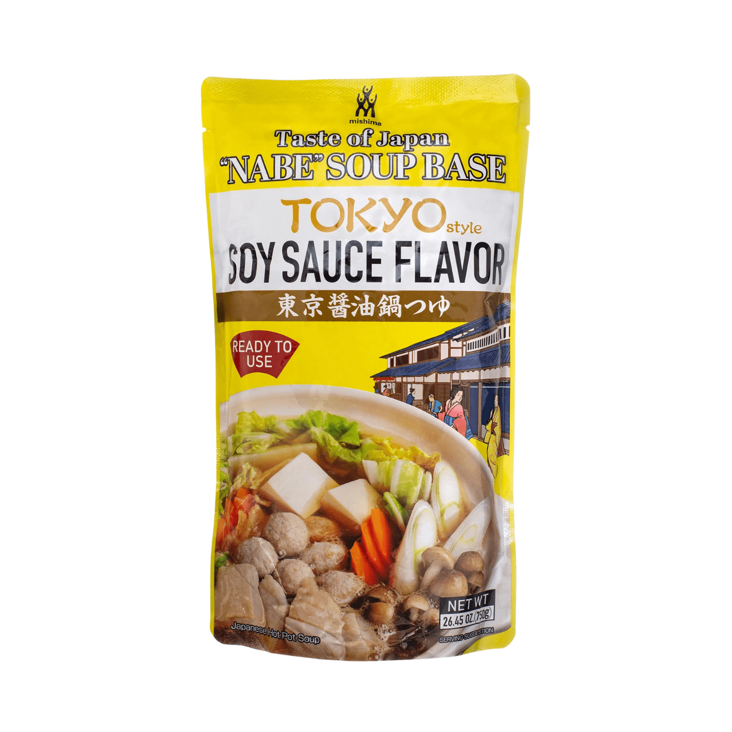 Mishima Tokyo Style Nabe Soup Base, Soy Sauce Flavor, Liquid