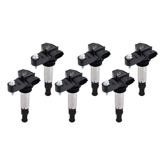 Mishimoto Ignition Coil Pack, Compatible with Cadillac CTS V6, 2004-2009, Set of 6