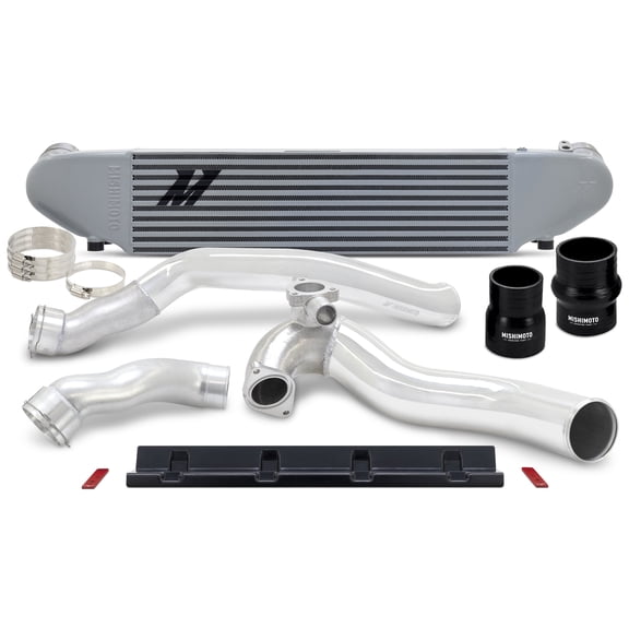 Performance Intercooler Kit, compatible with Ford Mustang EcoBoost 2024+, Silver Polished