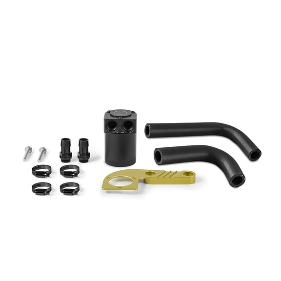 Mishimoto Baffled Oil Catch Can, Color Matched Compatible With BMW F8X M3/M4 2015–2020, Austin Yellow Metallic