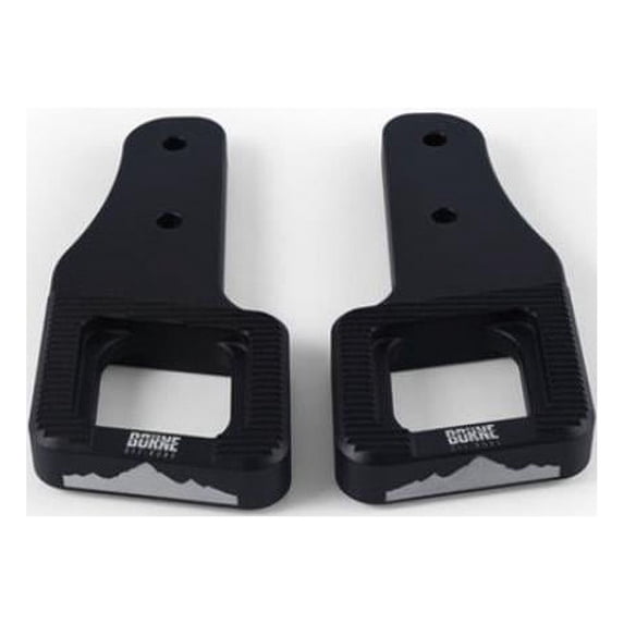 Borne Off-Road Billet Tow Hooks compatible with Ford Raptor 2017+ Micro-Wrinkle Black