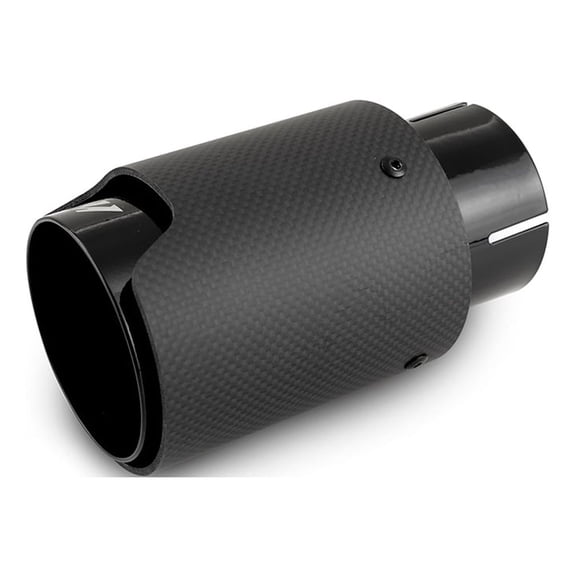 Mishimoto Carbon Fiber Exhaust Tip, M Logo, 2.5, Black