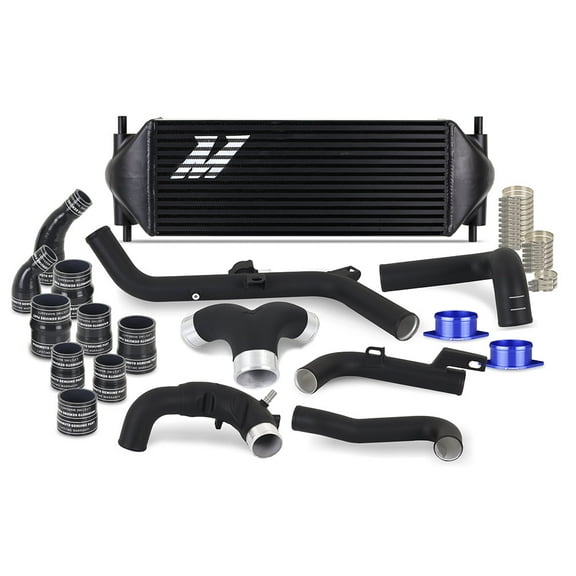Mishimoto Intercooler Kit, Compatible with 2021+ Ford Bronco 2.7L, Black Intercooler, Black Pipes
