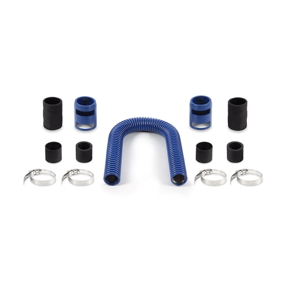 Mishimoto MMAH-U24BL Universal Flexible Stainless Steel Radiator Hose Kit, 24, Blue