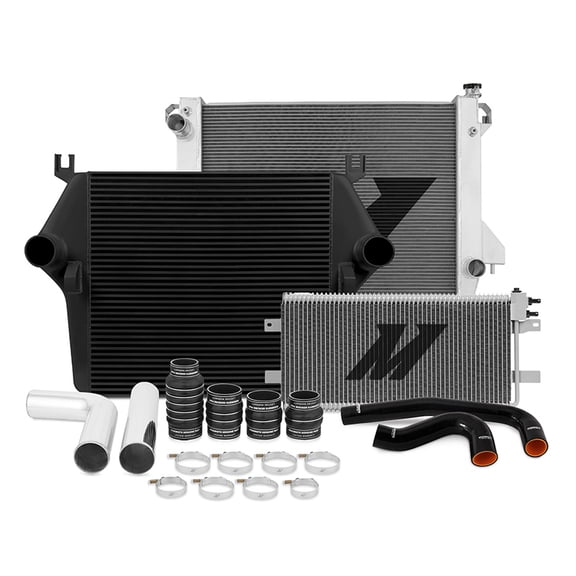 Mishimoto MMB-RAM-002 Radiator & Performance Bundle Compatible With Dodge Ram 5.9L/6.7L Cummins 2003-2009