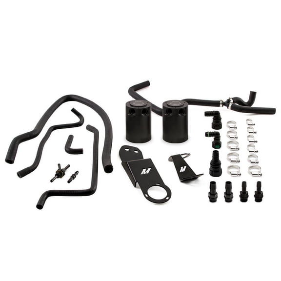Mishimoto MMBCC-ATS4-13SBE Baffled Oil Catch Can Compatible With Cadillac ATS 2.0T 2013-2019 Black