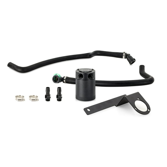 Mishimoto MMBCC-EST-20PBE Baffled Oil Catch Can Kit Compatible With Ford Explorer ST 2020+