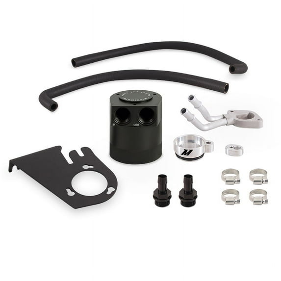 Mishimoto MMBCC-F2D-11BE Baffled Oil Catch Can Compatible With Ford Powerstroke 6.7L 2011-2016 Black
