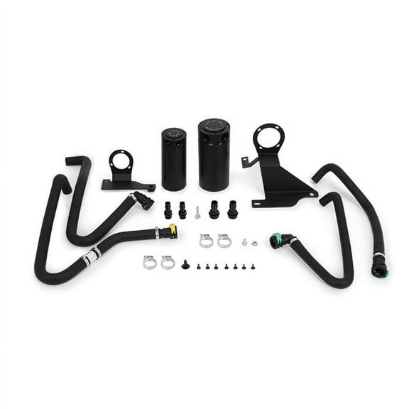 Mishimoto MMBCC-F35T-11SBE Baffled Oil Catch Can Kit, Compatible with Ford F-150 Ecoboost 3.5L, 2011-2014, Black