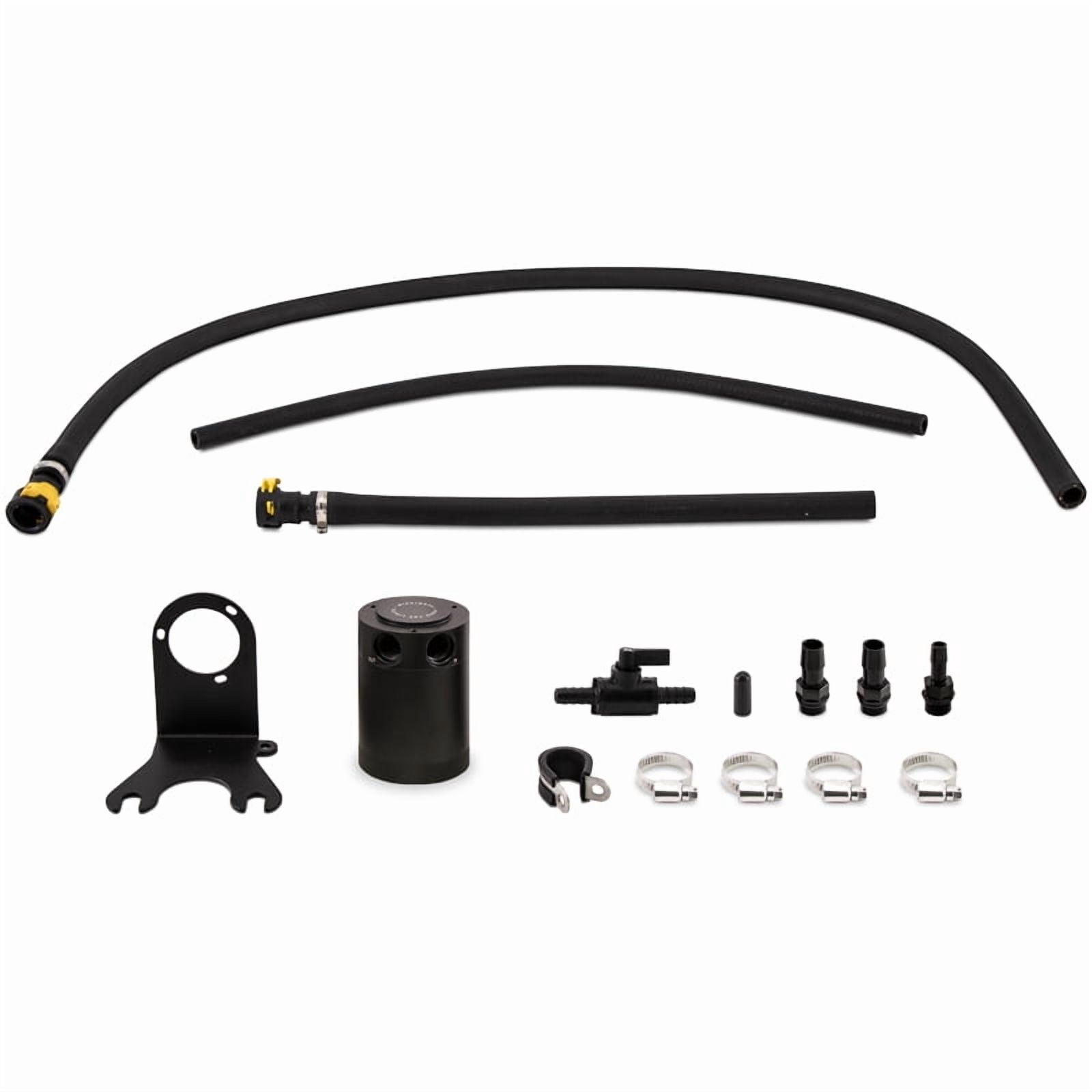 Mishimoto MMBCC-JLP-18PBE Baffled Oil Catch Can Compatible With Jeep Wrangler JL 3.6 L 2018+ Black