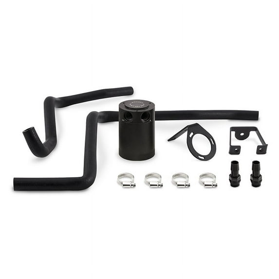 Mishimoto MMBCC-MOP64-12PBEBK Baffled Oil Catch Can Compatible With Dodge Charger Chrysler 300C 6.4L 2012-2014 Black