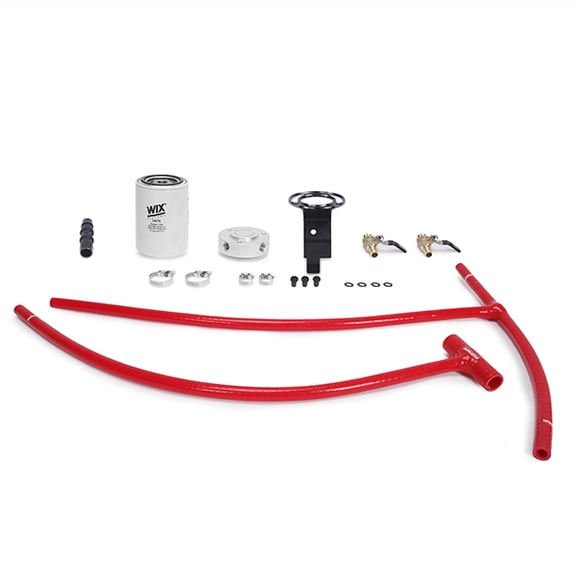 Mishimoto MMCFK-F2D-03RD Coolant Filter Kit, Compatible with Ford Powerstroke 6.0L, 2003-2007, Red