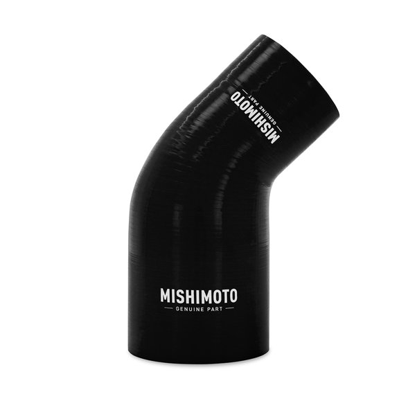 Mishimoto MMCP-R45-3035BK 45-Degree Silicone Transition Coupler, 3.00" to 3.50", Black