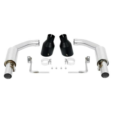 Mishimoto MMEXH-MUS8-15APBK Pro Axleback Exhaust Compatible With Ford Mustang GT 2015-2017 Black Tips