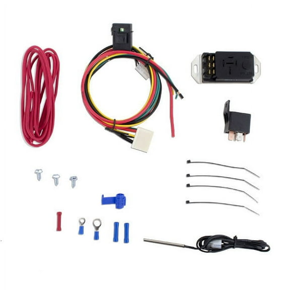 Mishimoto MMFAN-CNTL-UPROBE Adjustable Radiator Fan Controller Kit, Includes Probe Temperature Sensor, Black