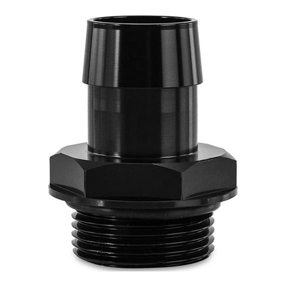 Mishimoto MMFT-16ORB-1BK -16ORB to 1" Hose Barb Aluminum Fitting