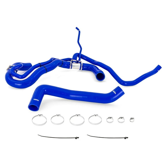 Mishimoto MMHOSE-DMAX-17BL Silicone Coolant Hose Kit, Compatible With Chevrolet/GMC 6.6L Duramax 2017-2019, Blue