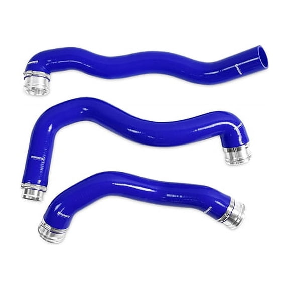 Mishimoto MMHOSE-F2D-08BL Silicone Radiator Hose Kit Compatible With Ford 6.4 Powerstroke 2008-2010 Blue
