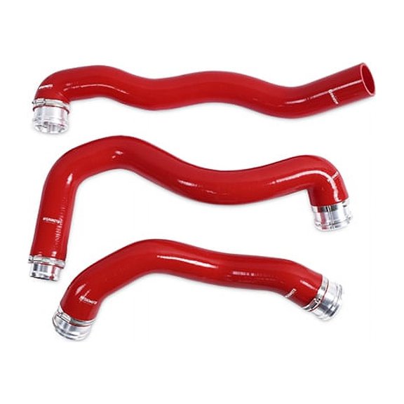 Mishimoto MMHOSE-F2D-08RD Silicone Radiator Hose Kit Compatible With Ford 6.4 Powerstroke 2008-2010 Red