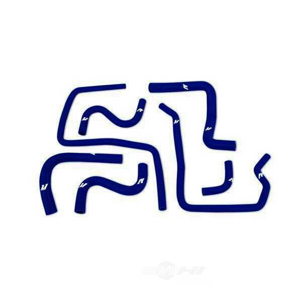 Mishimoto Automotive MMHOSE-SUB-ANC4BL Silicone Ancillary Hoses, Blue, fits Subaru WRX/WRX STI