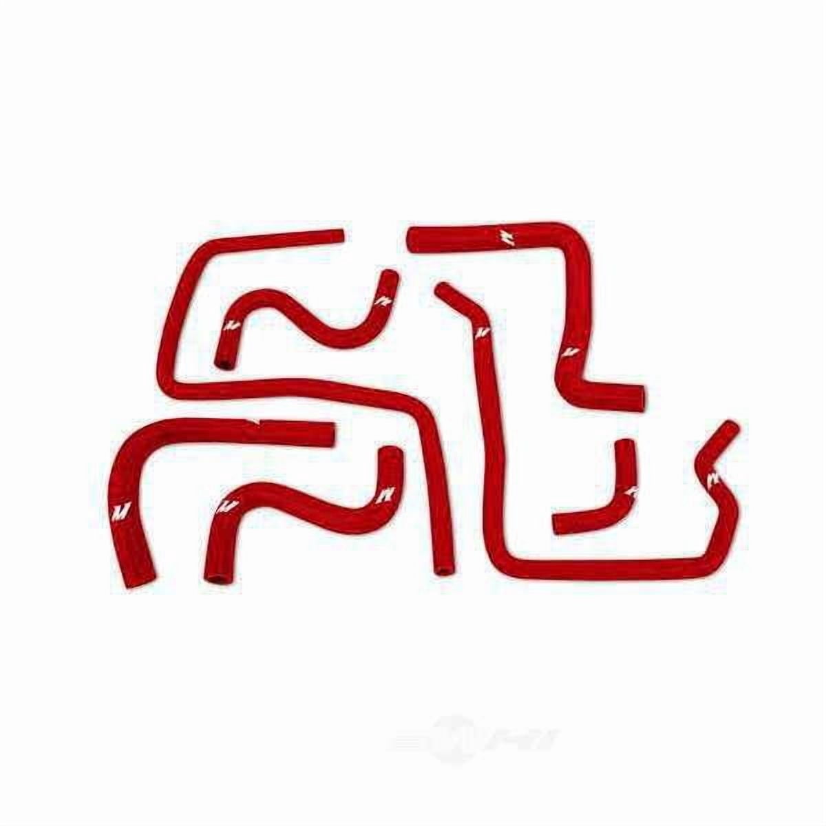 Mishimoto Automotive MMHOSE-SUB-ANC4RD Silicone Ancillary Hoses, Red, fits Subaru WRX/WRX STI