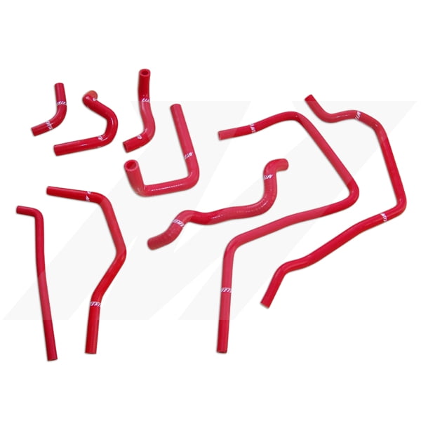 Mishimoto MMHOSE-SUB-ANCRD Ancillary Hose Kit Compatible With Subaru Impreza WRX/STI 2001-2005 Red