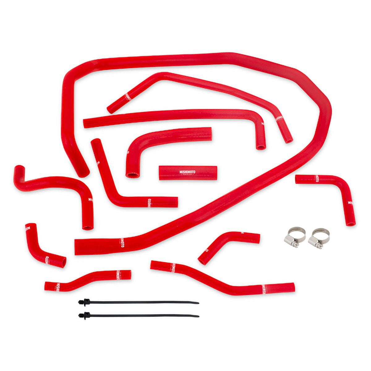 Mishimoto MMHOSE-WRX-15ANCRD Ancillary Hose Kit Compatible With Subaru WRX 2015-2021 Red
