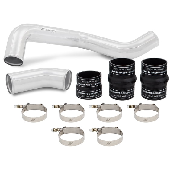 Mishimoto MMICP-DMAX-17HP Hot-Side Intercooler Pipe and Boot Kit, Compatible With Chevrolet/GMC 6.6L Duramax (L5P) 2017-2019, Polished