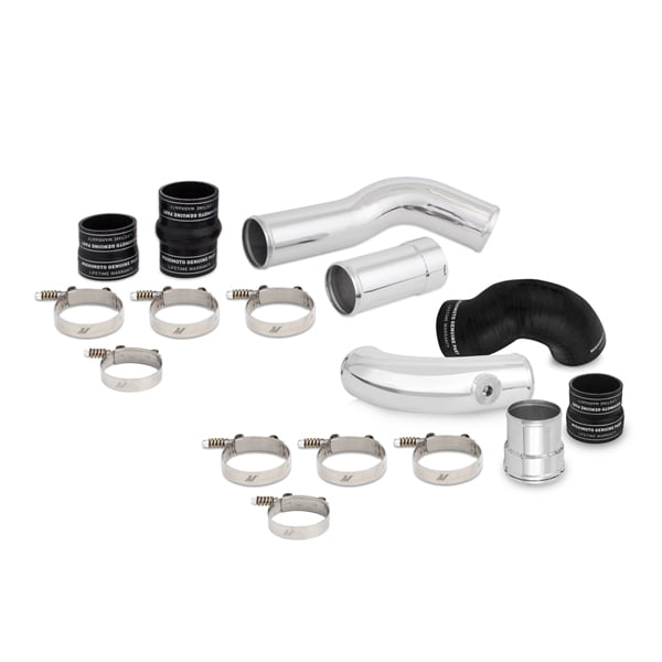 Mishimoto MMICP-F2D-17KBK Intercooler Pipe Kit Compatible With Ford 6.7 Powerstroke 2017+ Polished