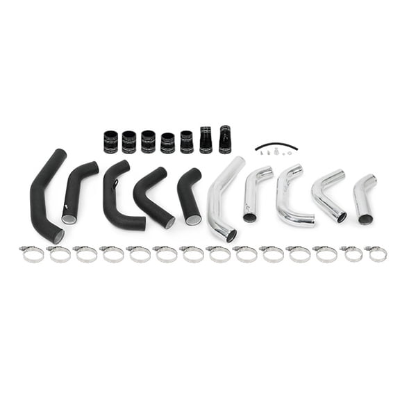 Mishimoto MMICP-F35T-15HWBK Hot-Side Intercooler Pipe Kit Compatible With Ford F-150 3.5 EcoBoost 2015-2017 Wrinkle Black