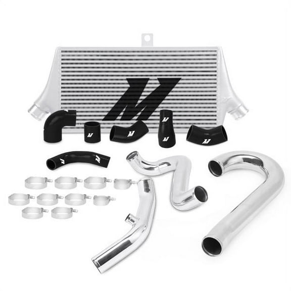 Mishimoto MMINT-EVO-01KSL Race Intercooler Kit Compatible With Mitsubishi Lancer Evo 7/8/9 2001-2007 Silver