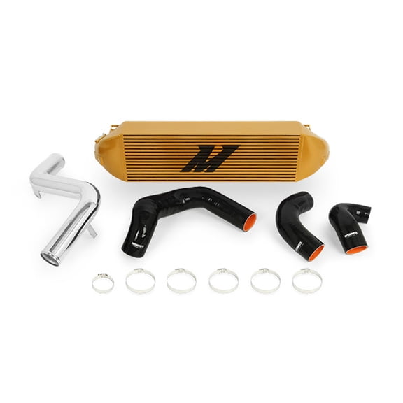 Mishimoto MMINT-FOST-13KPGD Performance Intercooler Kit Compatible With Ford Focus ST 2013-2018 Gold, Polished