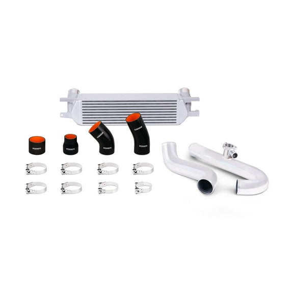 Mishimoto MMINT-MUS4-15KPSL Performance Intercooler Kit Compatible With Ford Mustang EcoBoost 2015-2023 Silver