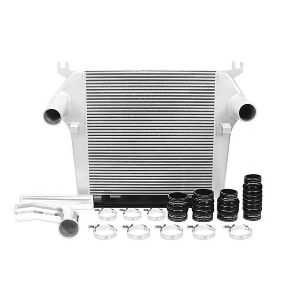 Mishimoto MMINT-RAM-10KSL Performance Intercooler Kit Compatible With Dodge Ram - Cummins 6.7 2010-2012 Silver
