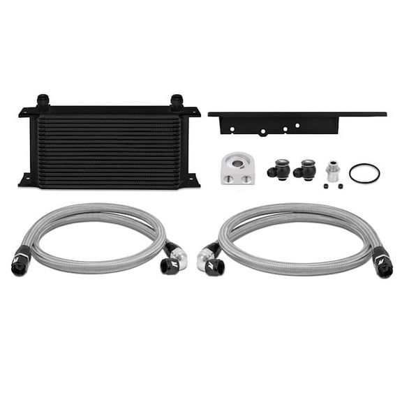 Mishimoto MMOC-350Z-03BK Oil Cooler Kit Compatible With Nissan 350Z 2003-2007/ Infiniti G35 2003-2009 (Coupe only) Black