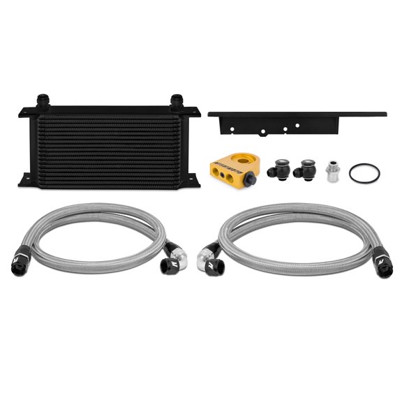 Mishimoto MMOC-350Z-03TBK Oil Cooler Kit Compatible With Nissan 350Z 2003-2007/ Infiniti G35 2003-2009 (Coupe only) Black