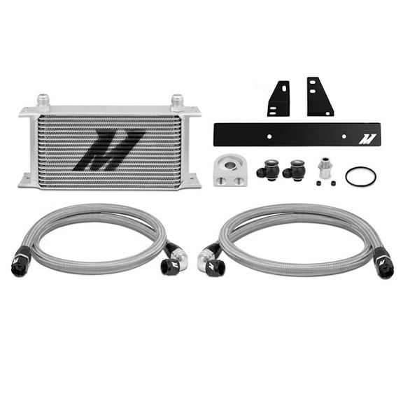 Mishimoto MMOC-370Z-09 Oil Cooler Kit Compatible With Nissan 370Z 2009-2020 / Infiniti G37, 2008-2015 Coupe only Silver