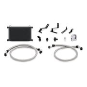 Mishimoto MMOC-CAM8-16BK Oil Cooler Kit Non-Low Temp Thermostatic Compatible With Chevrolet Camaro SS 2016+ Black